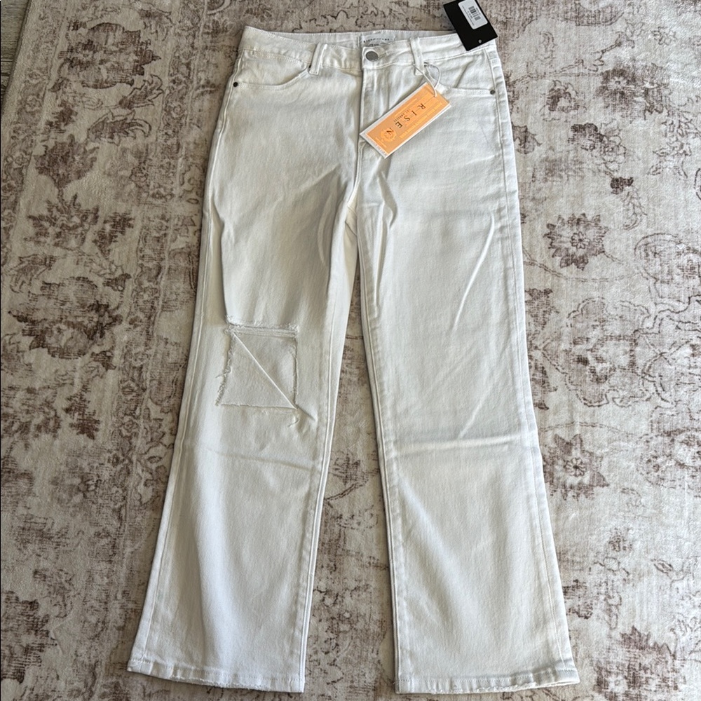 Light Wash Flare Wide Leg Jeans